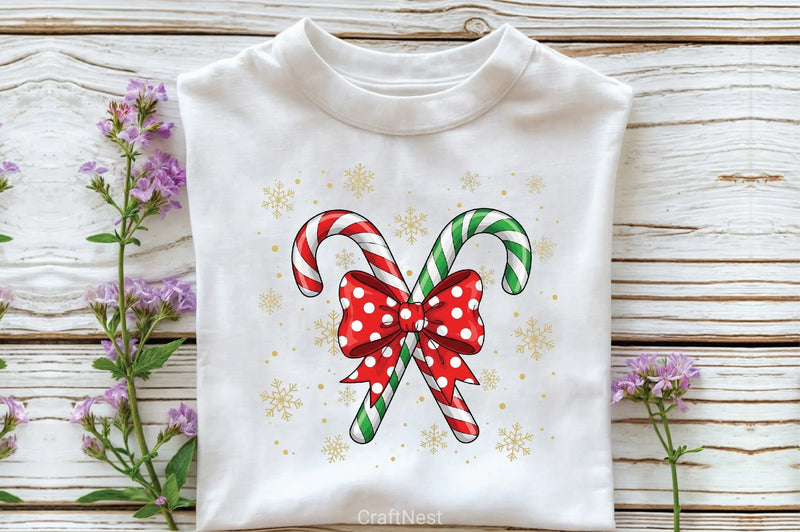 Christmas Candy Cane Clipart Bundle - CraftNest - Digital Crafting and Art