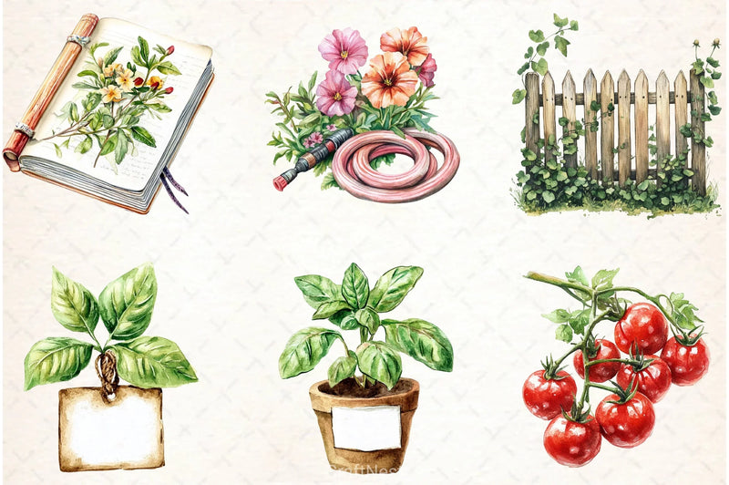 Garden Clipart Bundle - CraftNest - Digital Crafting and Art