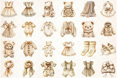 Baby Clothes Clipart Bundle - CraftNest - Digital Crafting and Art