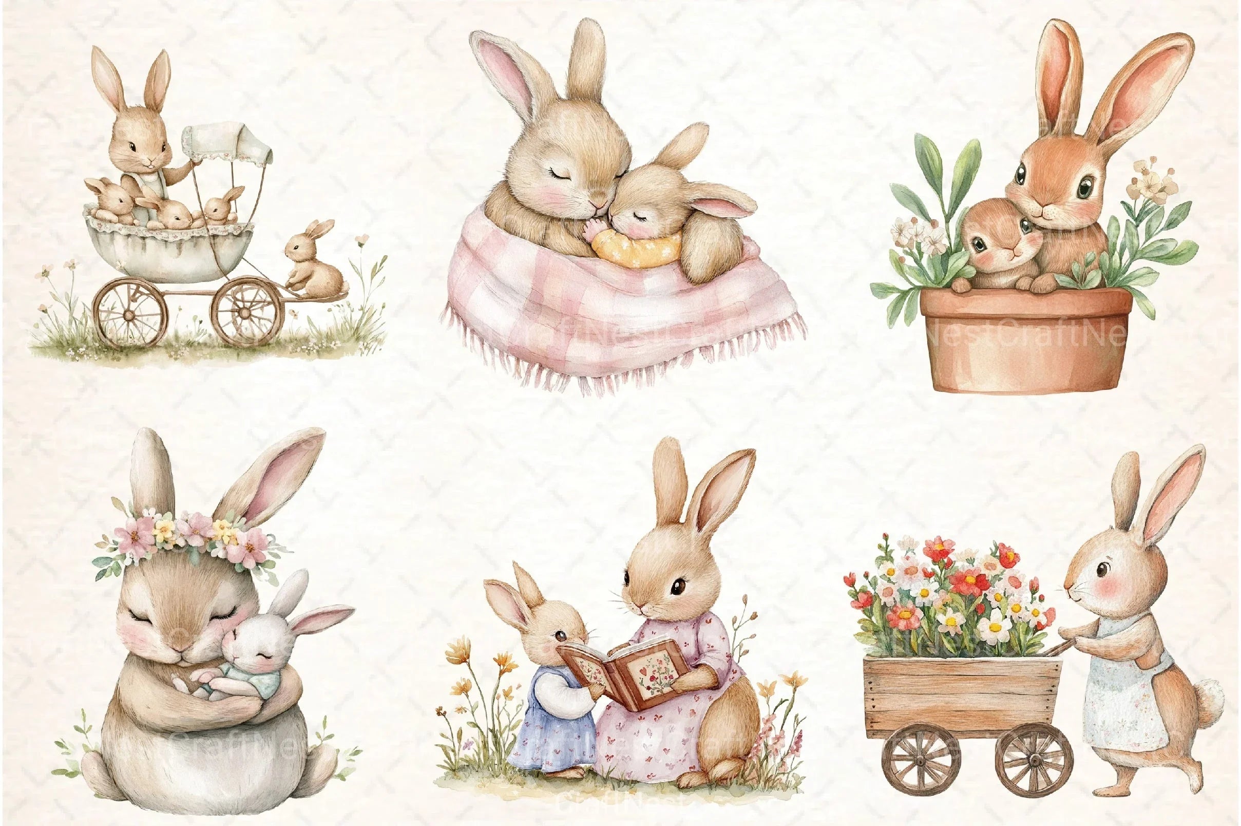 Mother's Day Clipart Bundle by Banny - CraftNest - Digital Crafting and Art