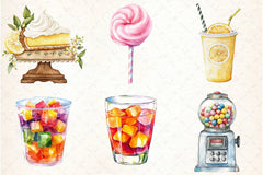 Retro Summer Treats Clipart Bundle - CraftNest - Digital Crafting and Art