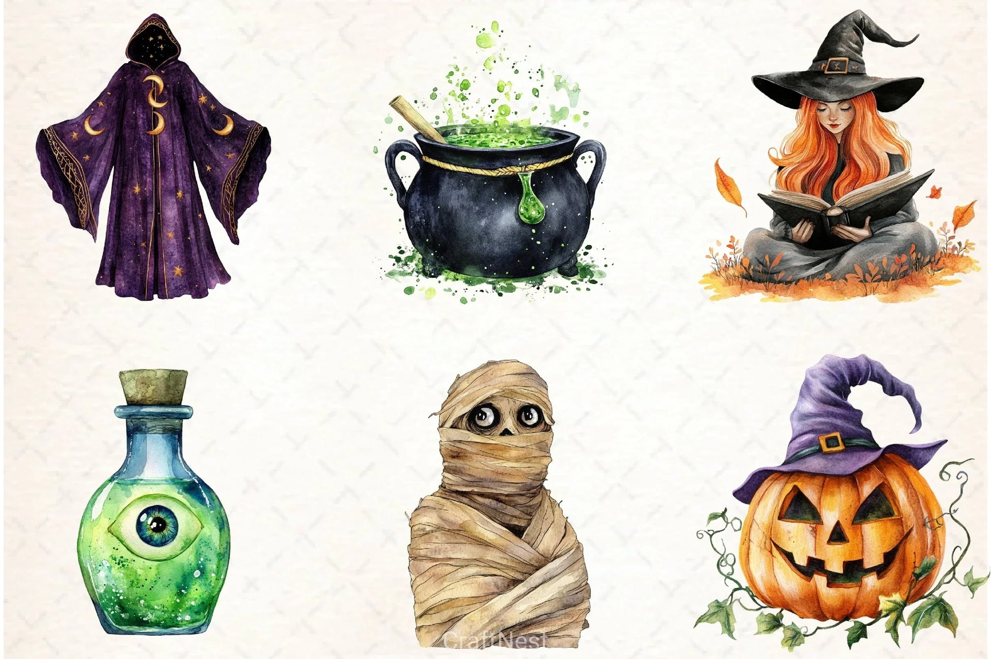 Spooky Halloween Clipart Bundle 2 - CraftNest - Digital Crafting and Art