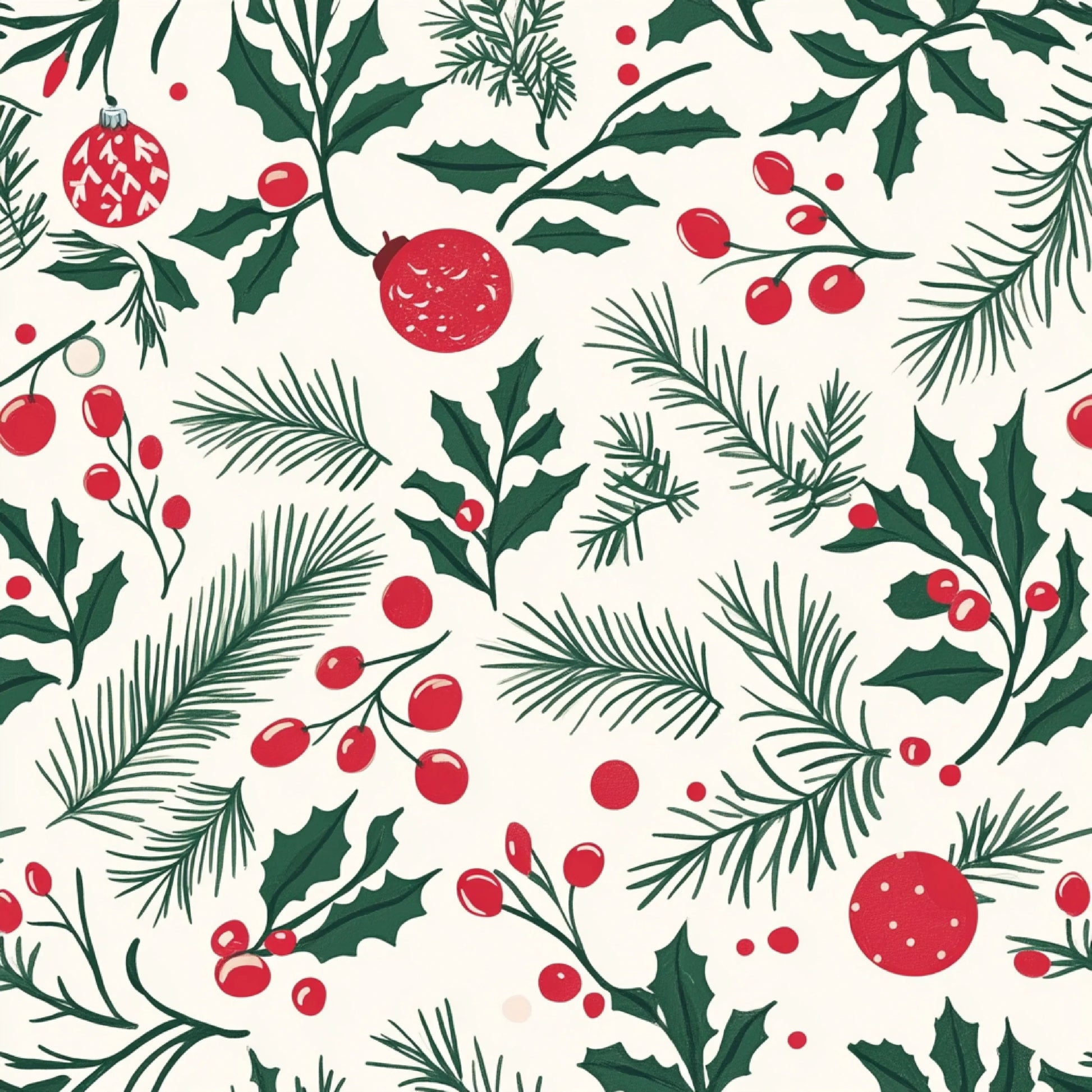 Red Green Christmas Patterns Clipart Bundle - CraftNest - Digital Crafting and Art