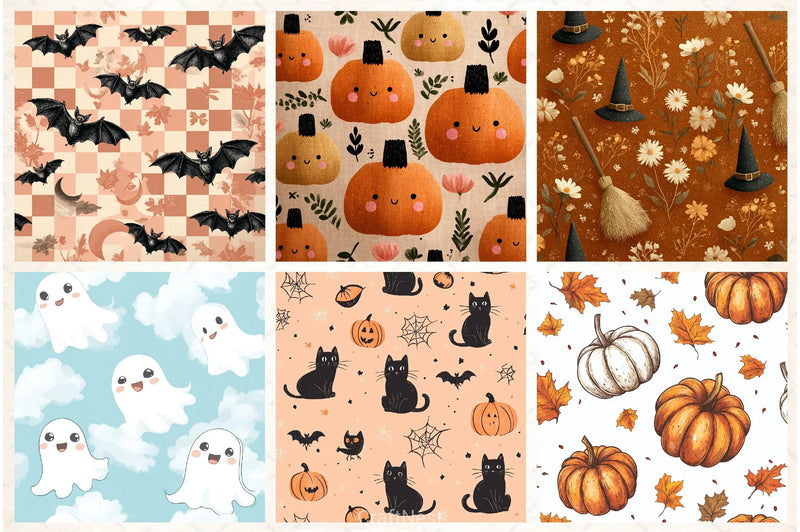 Halloween Digital Paper - CraftNest - Digital Crafting and Art