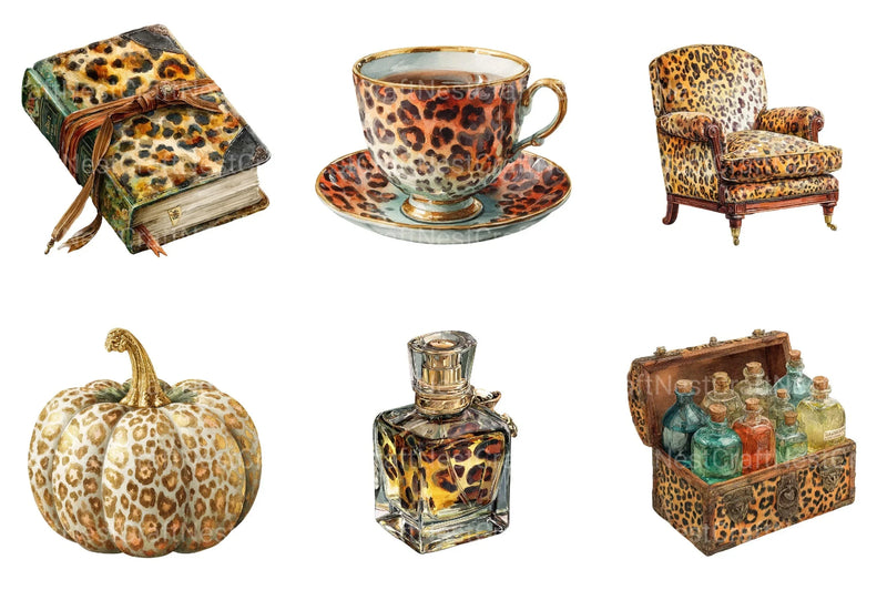 Leopard Print Halloween Clipart Bundle - CraftNest - Digital Crafting and Art