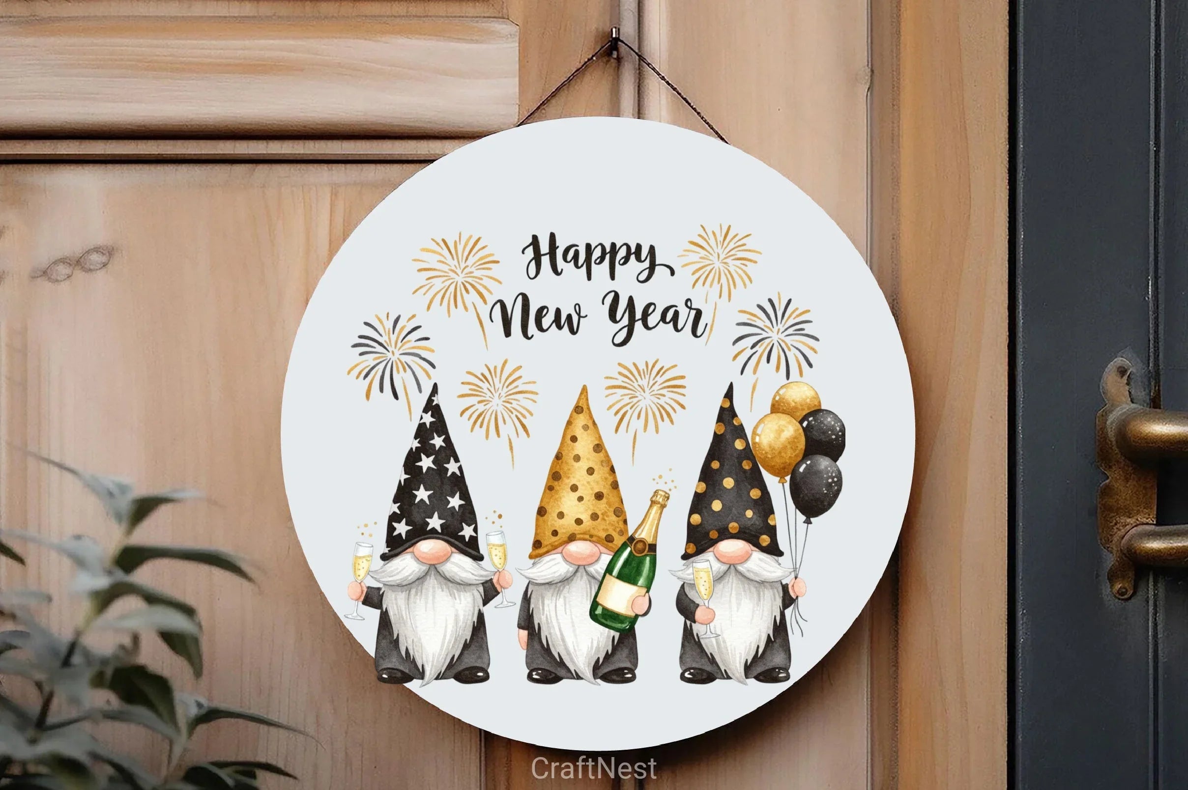New Year Gnomes Clipart Bundle - CraftNest - Digital Crafting and Art