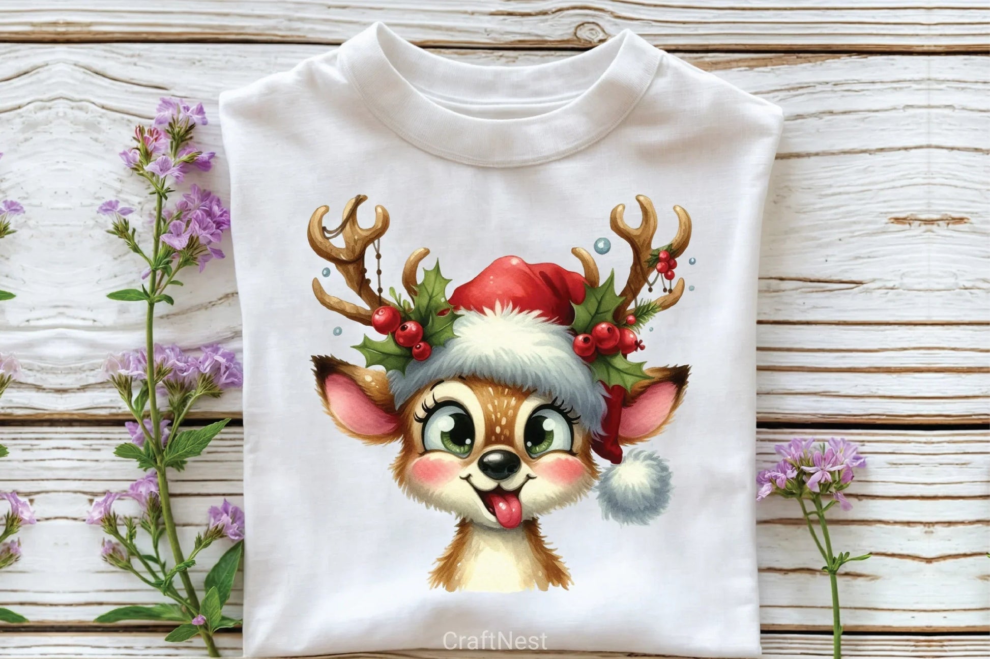 Funny Reindeer Clipart Bundle - CraftNest - Digital Crafting and Art