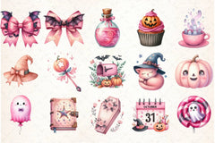 Pink Halloween Clipart Bundle 2 - CraftNest - Digital Crafting and Art