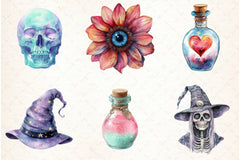 Pastel Spooky Halloween Clipart Bundle - CraftNest - Digital Crafting and Art