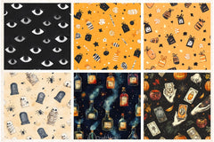 Happy Halloween Digital Paper Pack 5 - CraftNest - Digital Crafting and Art