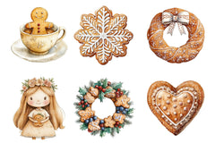 Gingerbread Christmas Clipart Bundle 2 - CraftNest - Digital Crafting and Art