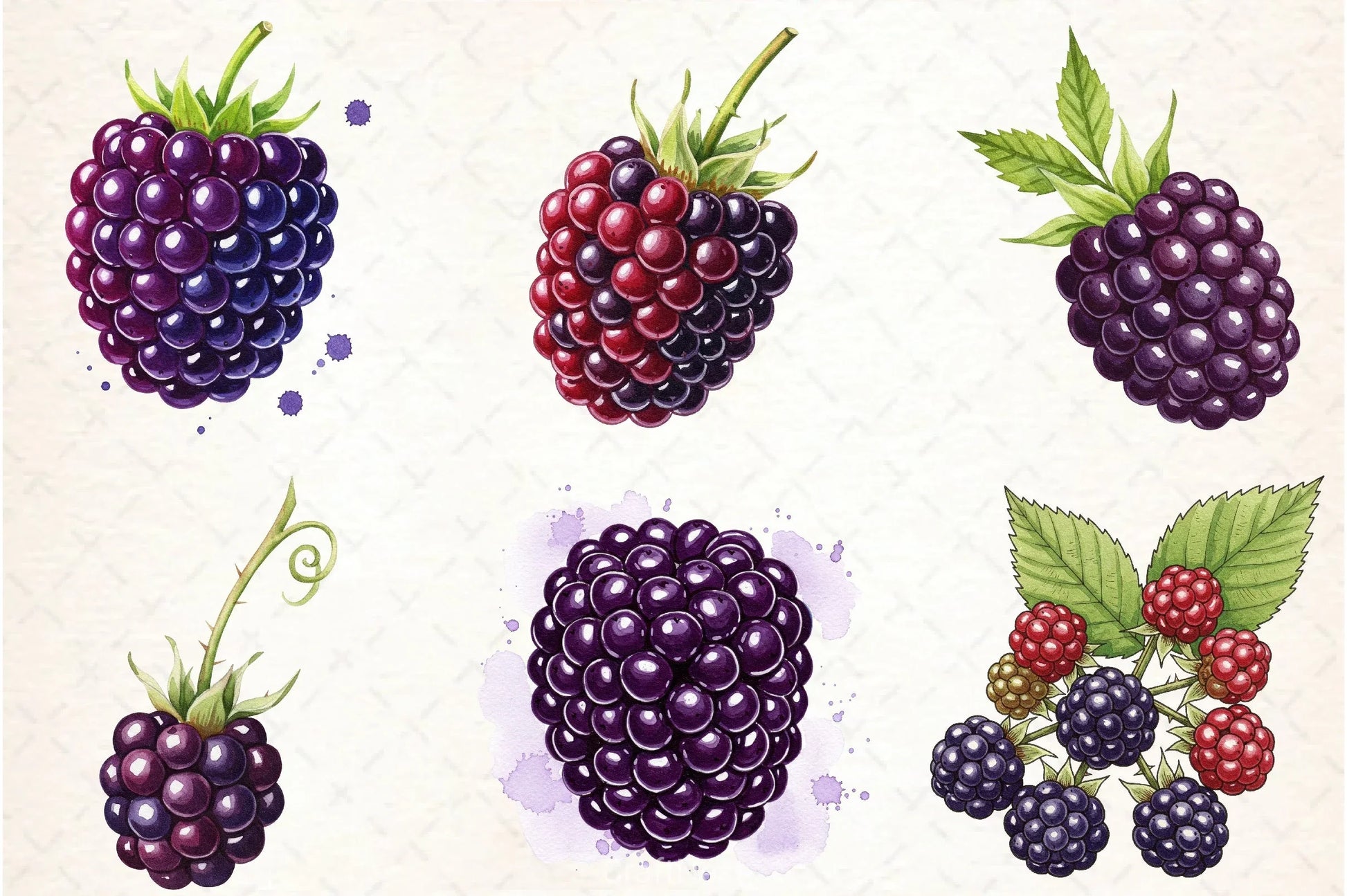 Blackberry Clipart Bundle 3 - CraftNest - Digital Crafting and Art