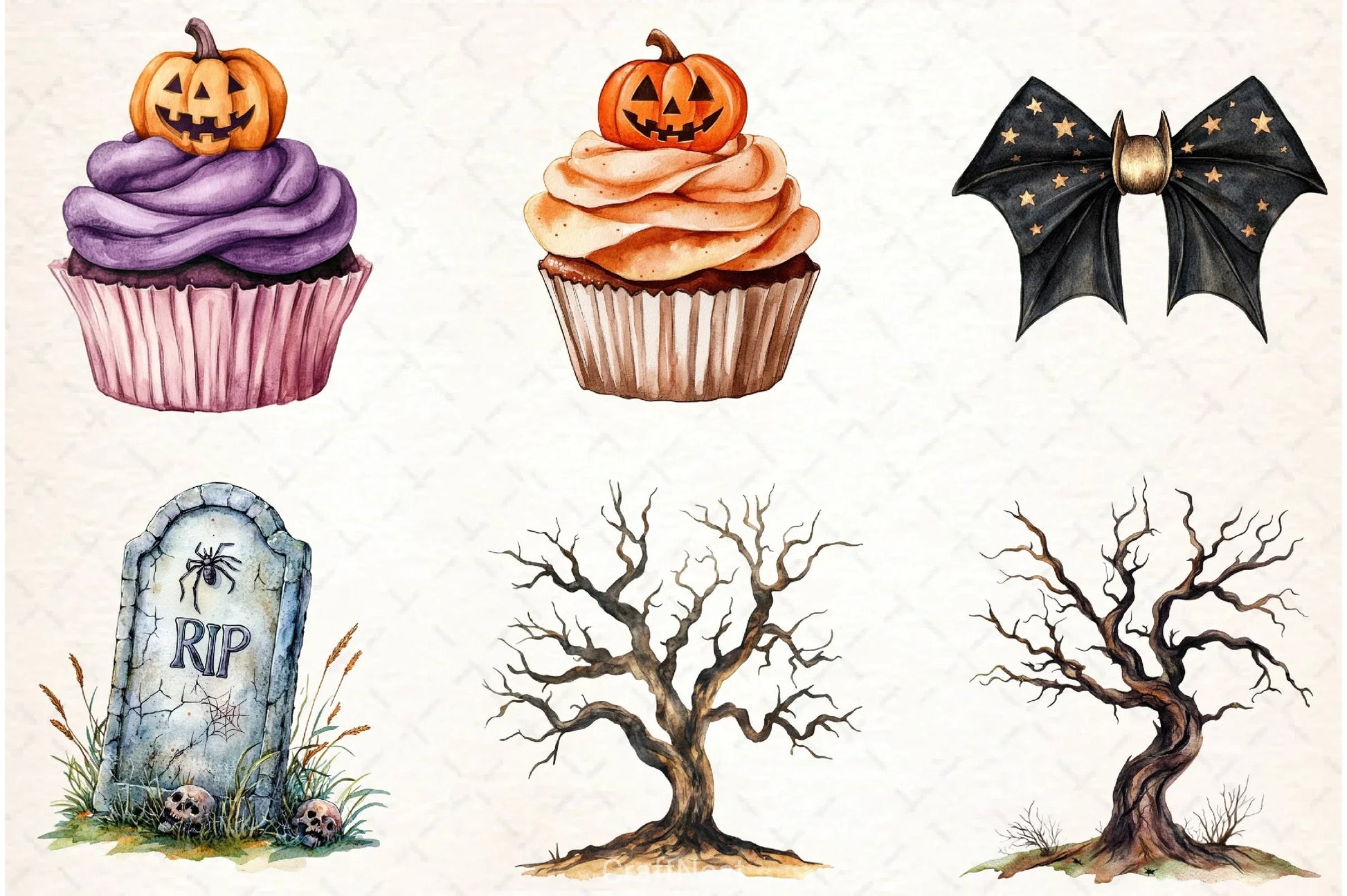 Vintage Halloween Clipart Bundle 16 - CraftNest - Digital Crafting and Art