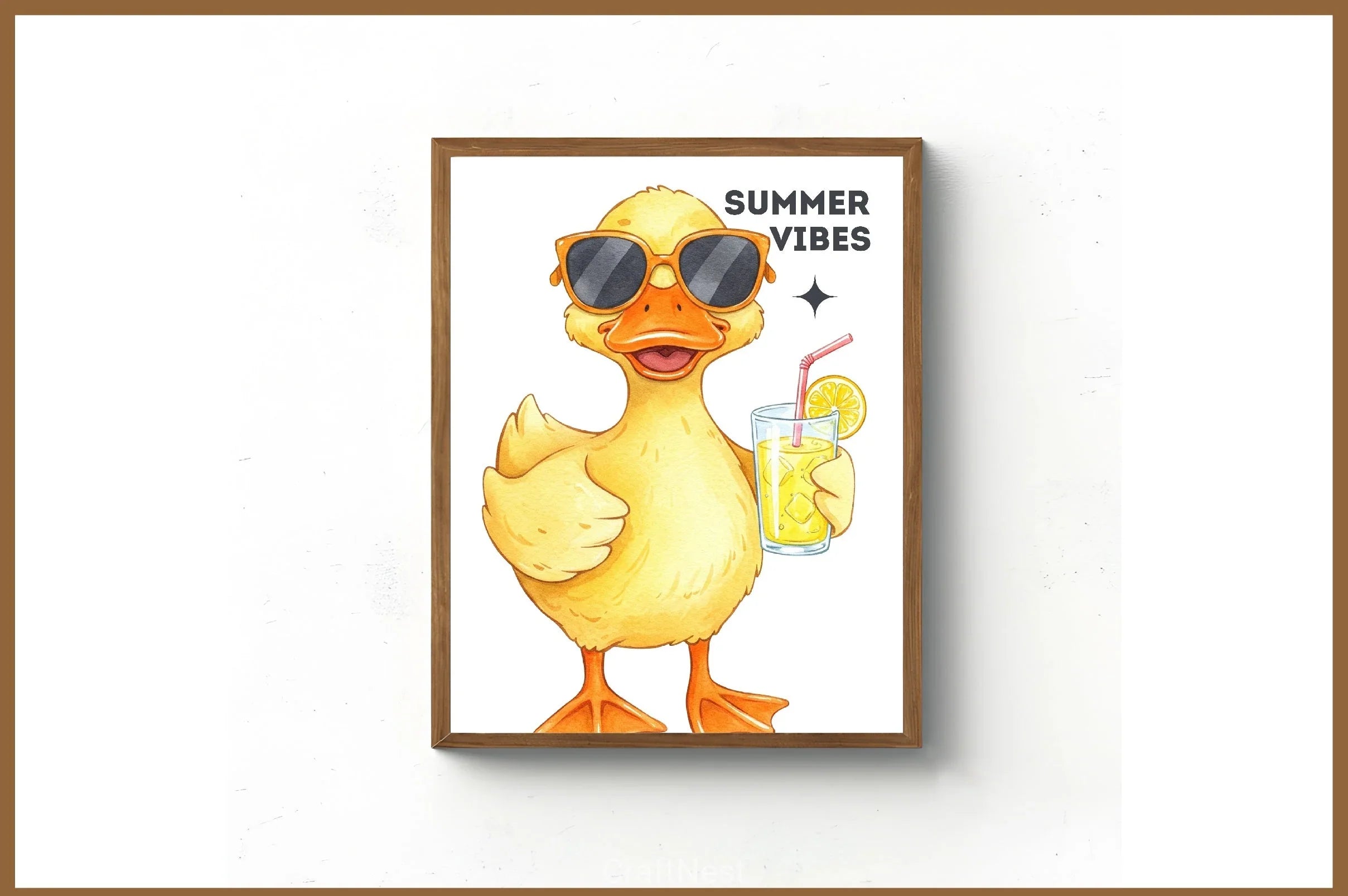 Summer Duck Clipart Bundle - CraftNest - Digital Crafting and Art