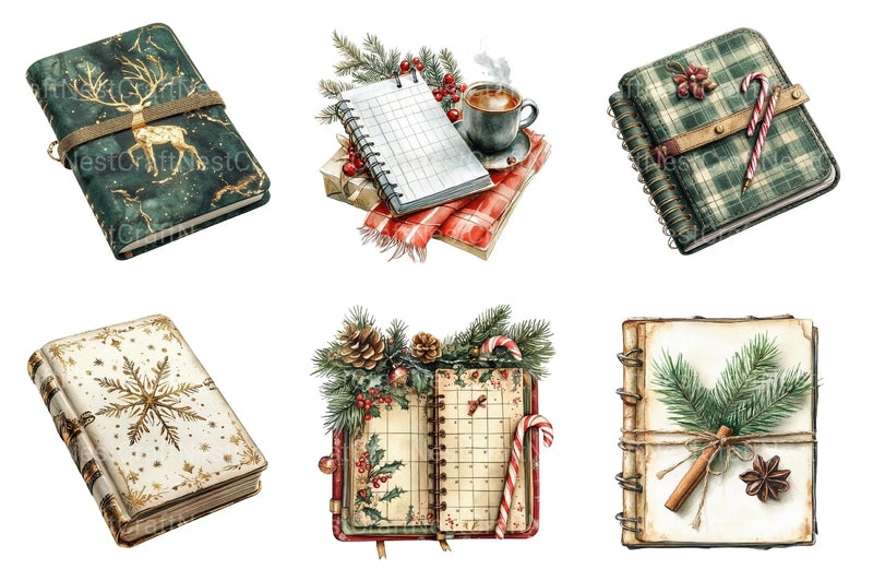 Cozy Christmas Planner Clipart Bundle 1 - CraftNest - Digital Crafting and Art