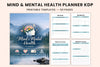 Mind Mental Health Planner for Wellness and Self-Care