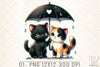 Valentine Cat Couple Clipart Bundle