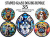 Stained Glass Dogs