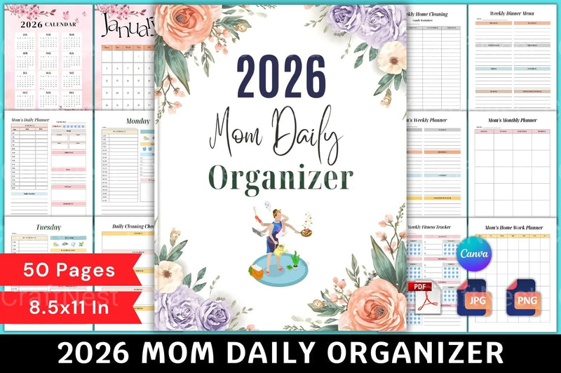Mom's Daily Organizer - CraftNest - Digital Crafting and Art