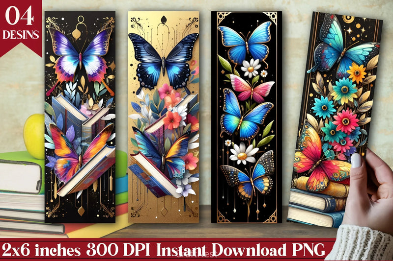 Butterfly Floral Bookmark Junk Journal - CraftNest - Digital Crafting and Art