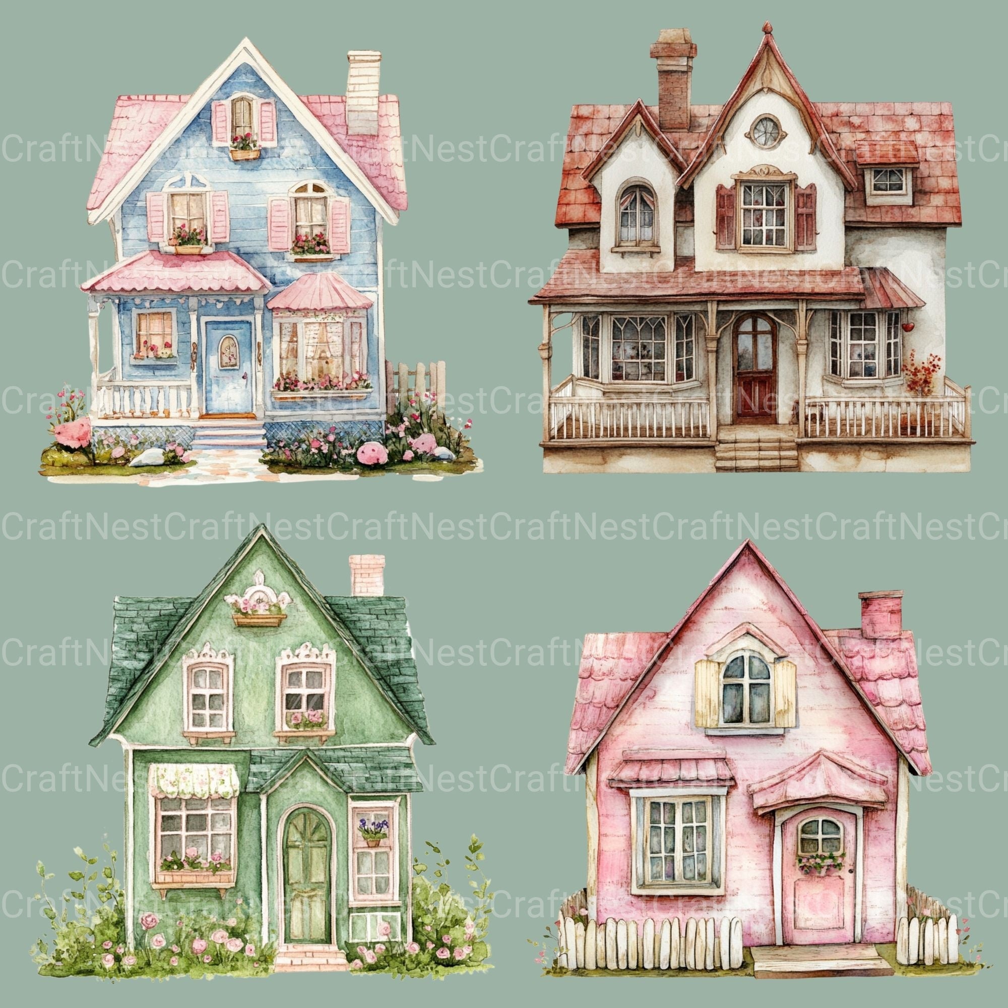 Houses Clipart Bundle 2