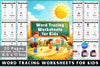 Word Tracing Worksheets for Kids