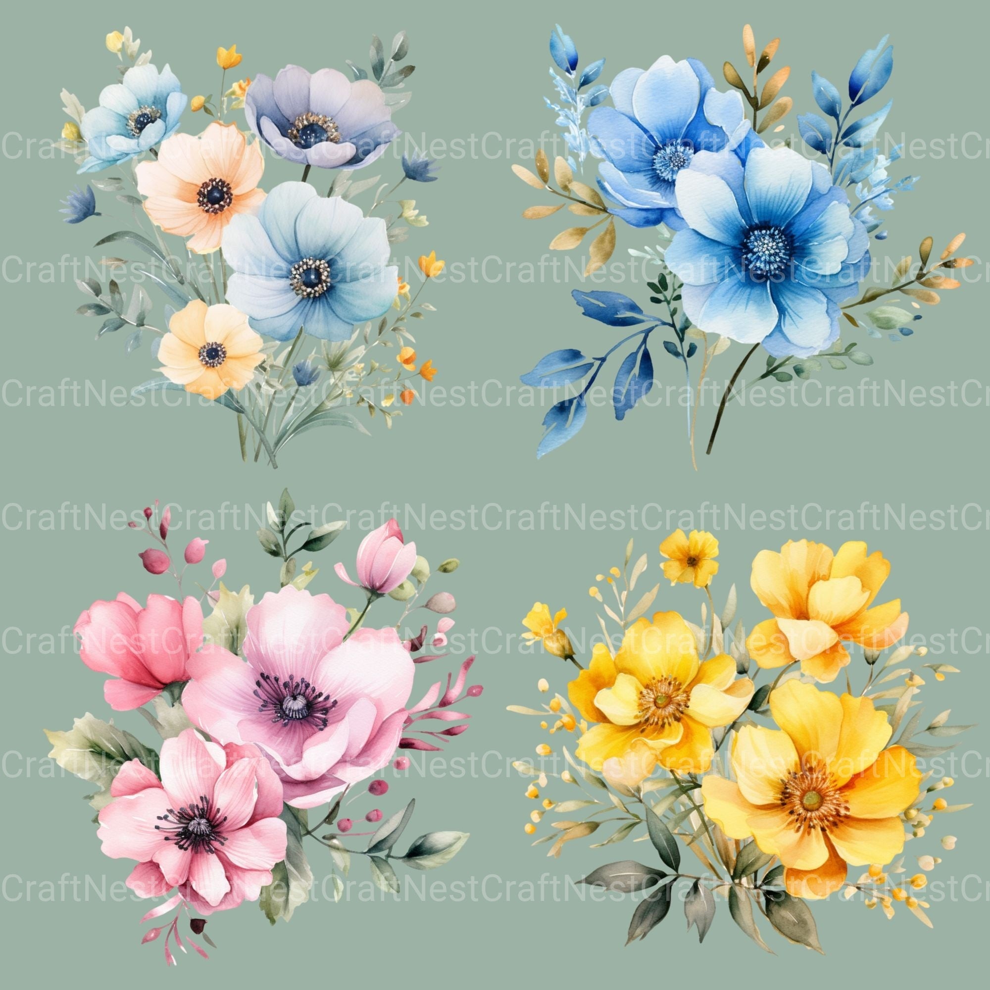 Flowers Clipart Bundle 30