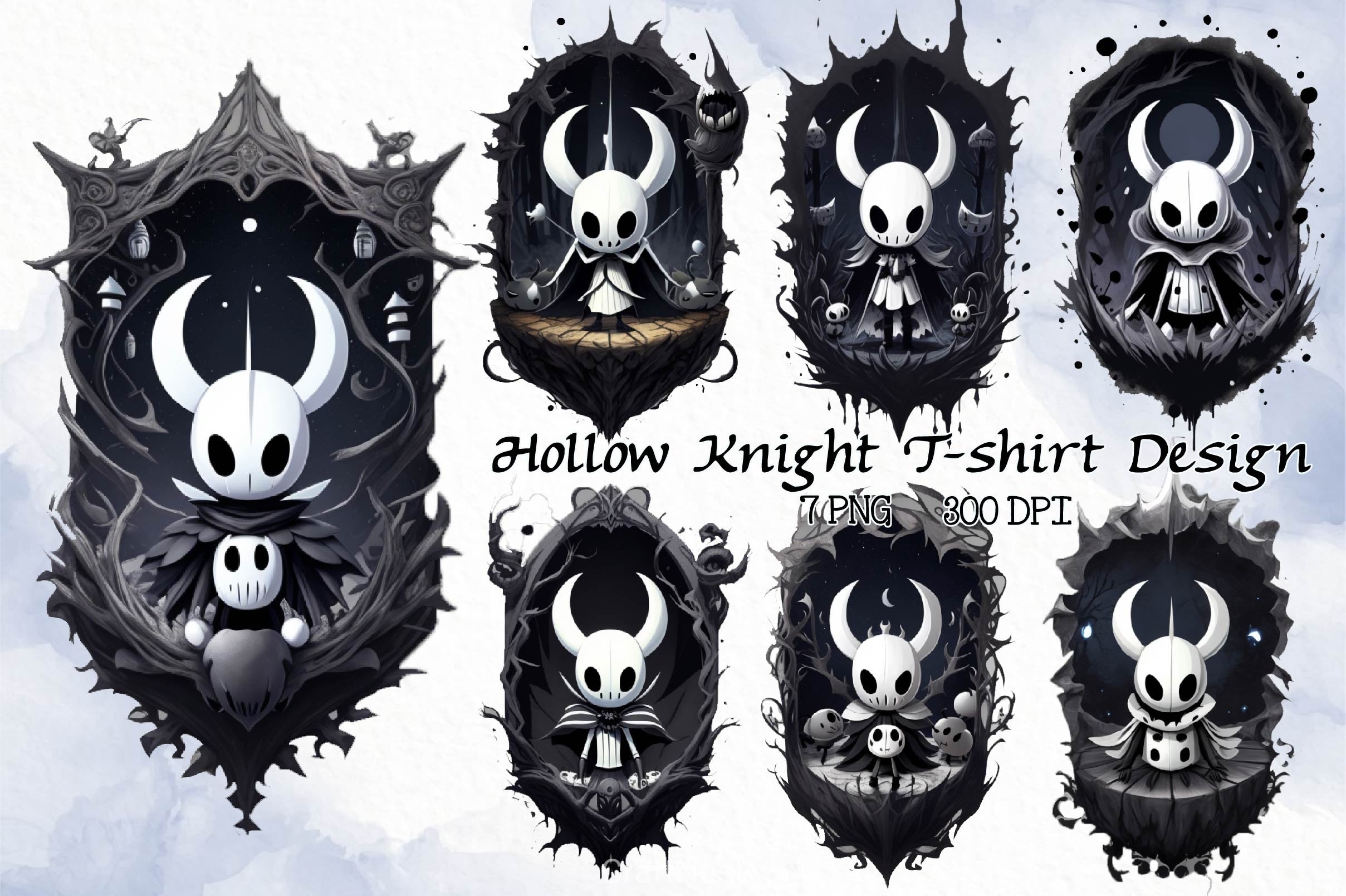 Hollow Knight T Shirt Design Clipart Bundle