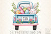 Easter Bunny Truck Clipart Bundle