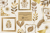 Gold Foil Elements Clipart