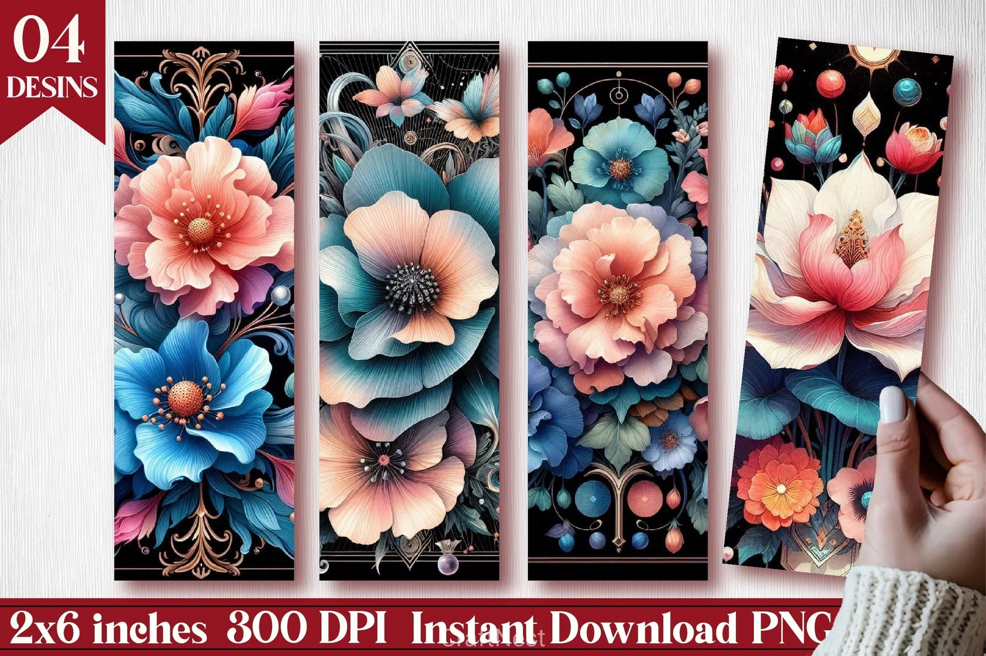 Flower Bookmark Junk Journal - CraftNest - Digital Crafting and Art