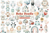 Boho Doodle Baby Clipart Bundle