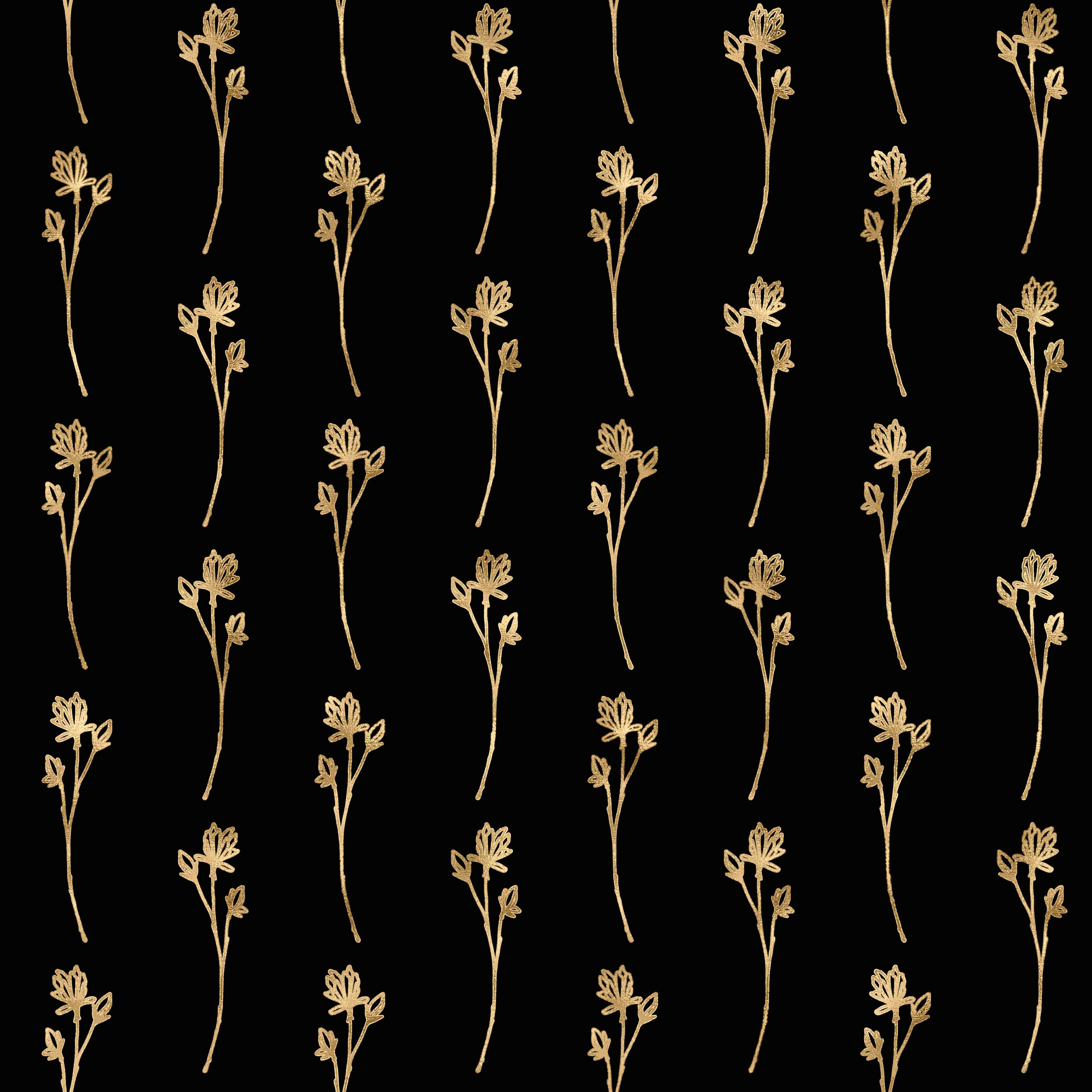 Gold Foil & Black Texture Paper