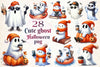 Halloween Ghost Drink Coffee Clipart Bundle 3