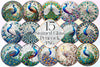 Stained Glass Peacock Wind Spinner Clipart Bundle