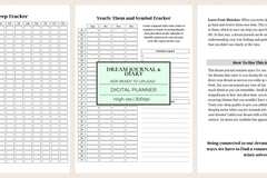 Dream Journal & Diary KDP Planner - CraftNest - Digital Crafting and Art