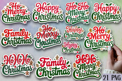 Christmas Sticker Clipart Bundle - CraftNest - Digital Crafting and Art