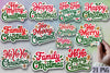 Christmas Sticker Clipart Bundle