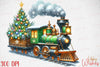 Christmas Train Clipart Bundle