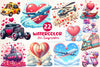 Love Transportation Valentine Clipart Bundle