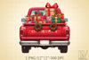 Christmas Truck Clipart Bundle