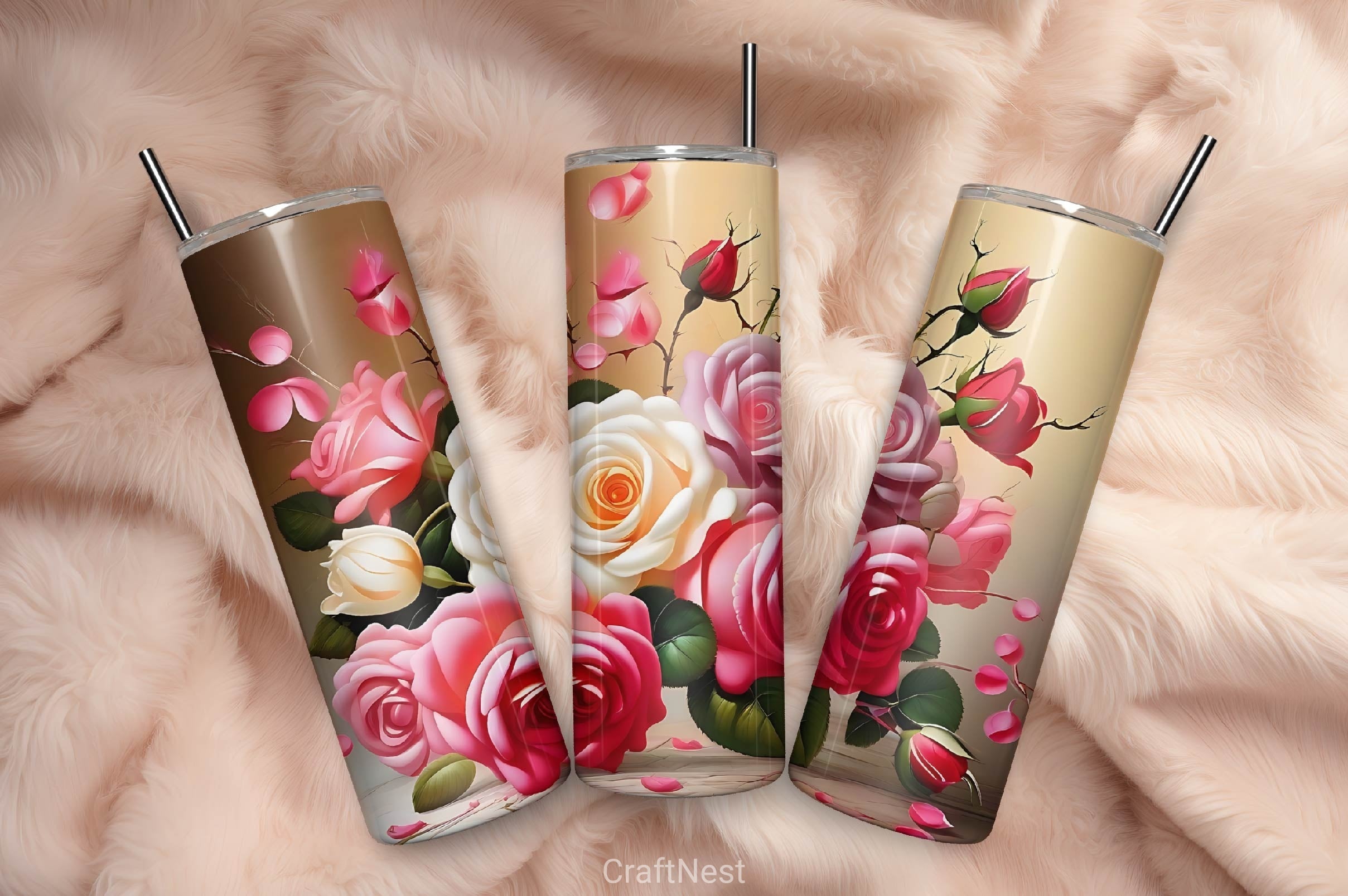 Flower Tumbler Wrap Bundle 26