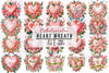 Heart Wreath Clipart Bundle