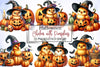 Halloween Chicken & Pumpkins Clipart Bundle