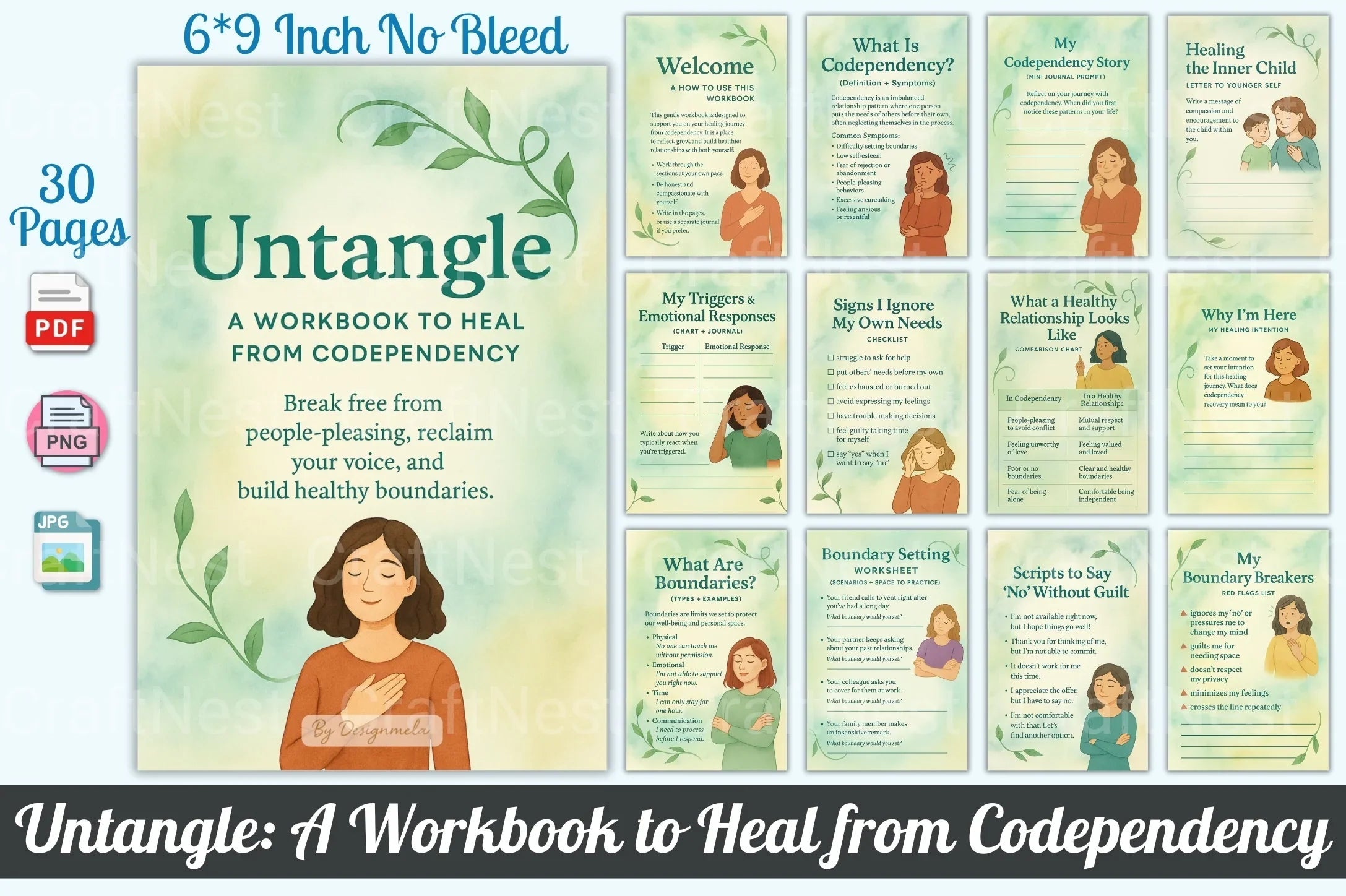 Untangle Workbook: Heal from Codependency - CraftNest - Digital Crafting and Art
