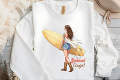 Western Summer Cowgirl Clipart Bundle - CraftNest - Digital Crafting and Art