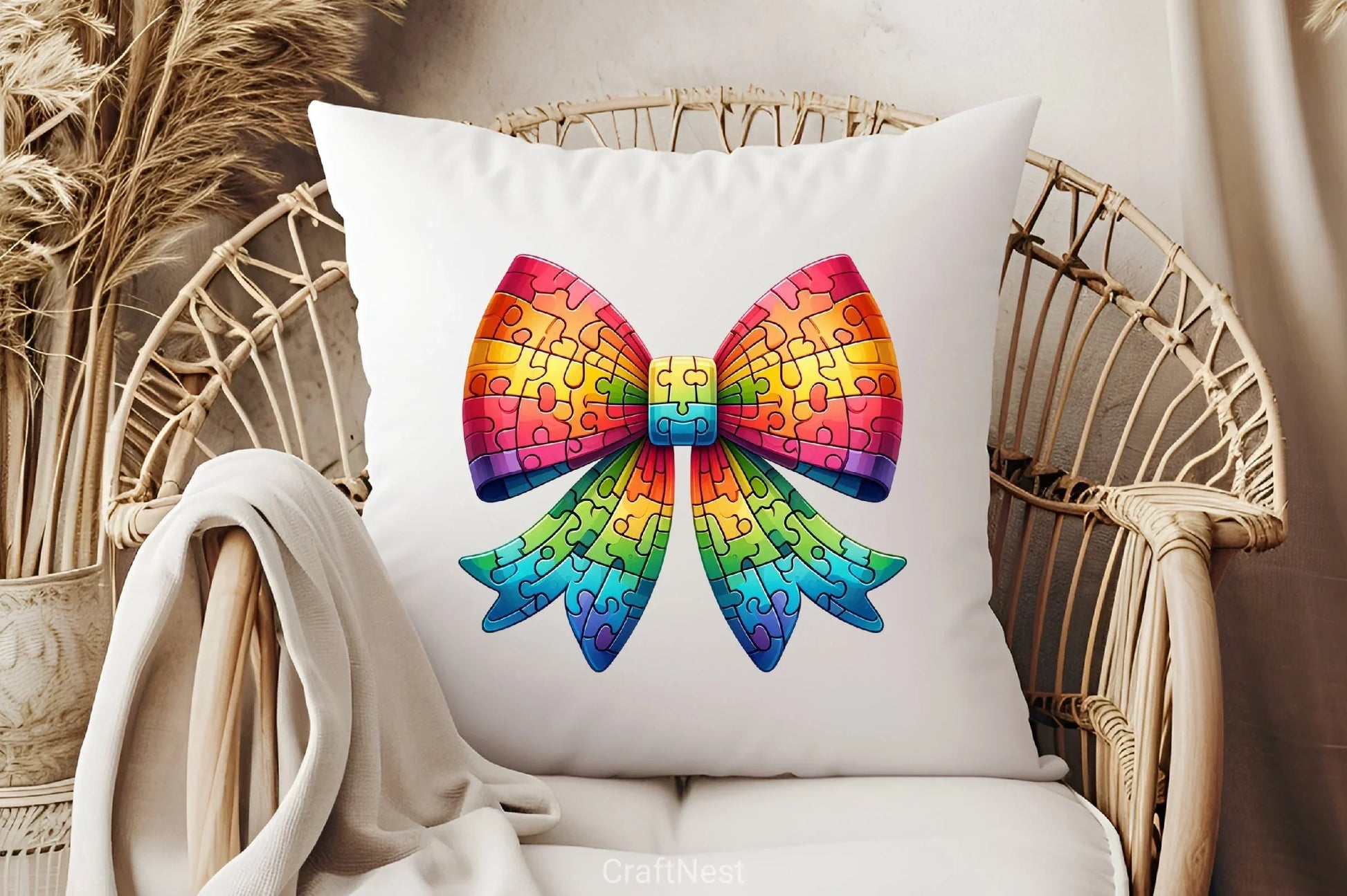 Autism Awareness Bow Clipart Bundle - CraftNest - Digital Crafting and Art