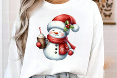 Christmas Blue Snowman Clipart Bundle - CraftNest - Digital Crafting and Art
