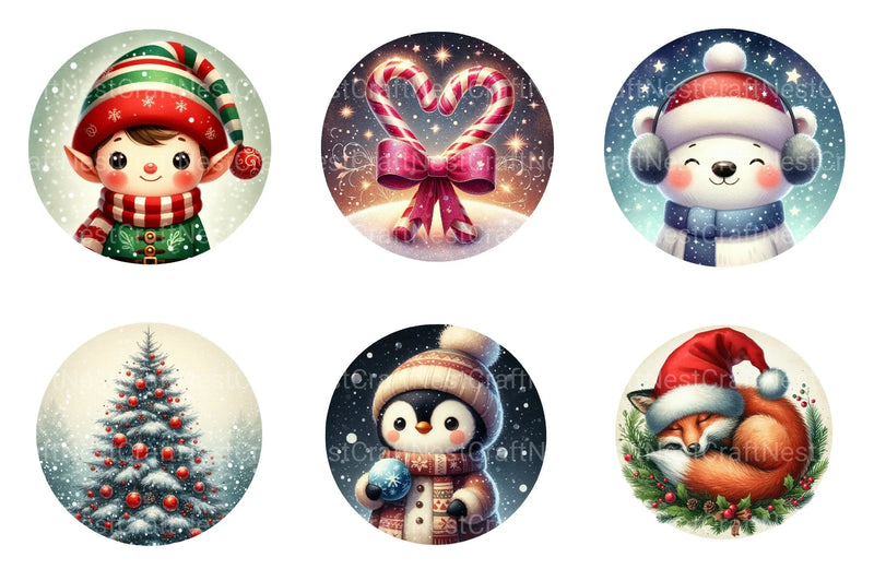 Christmas Ornament & Photo Memorial Design Keyfob Clipart Bundle - CraftNest - Digital Crafting and Art