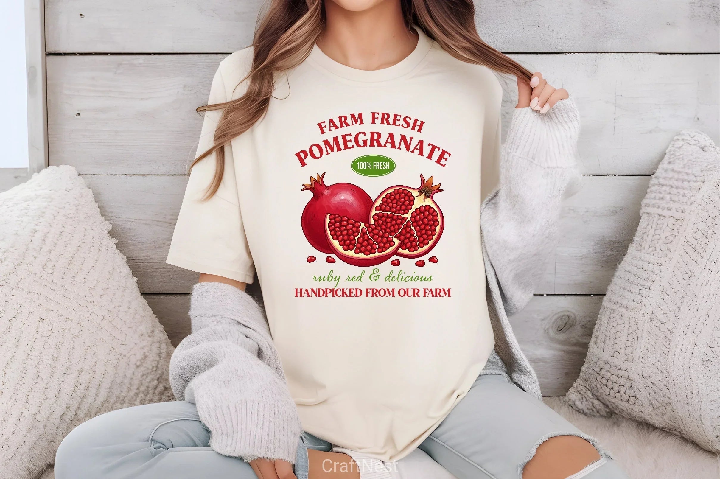 Farm Fresh Pomegranate Clipart Bundle - CraftNest - Digital Crafting and Art